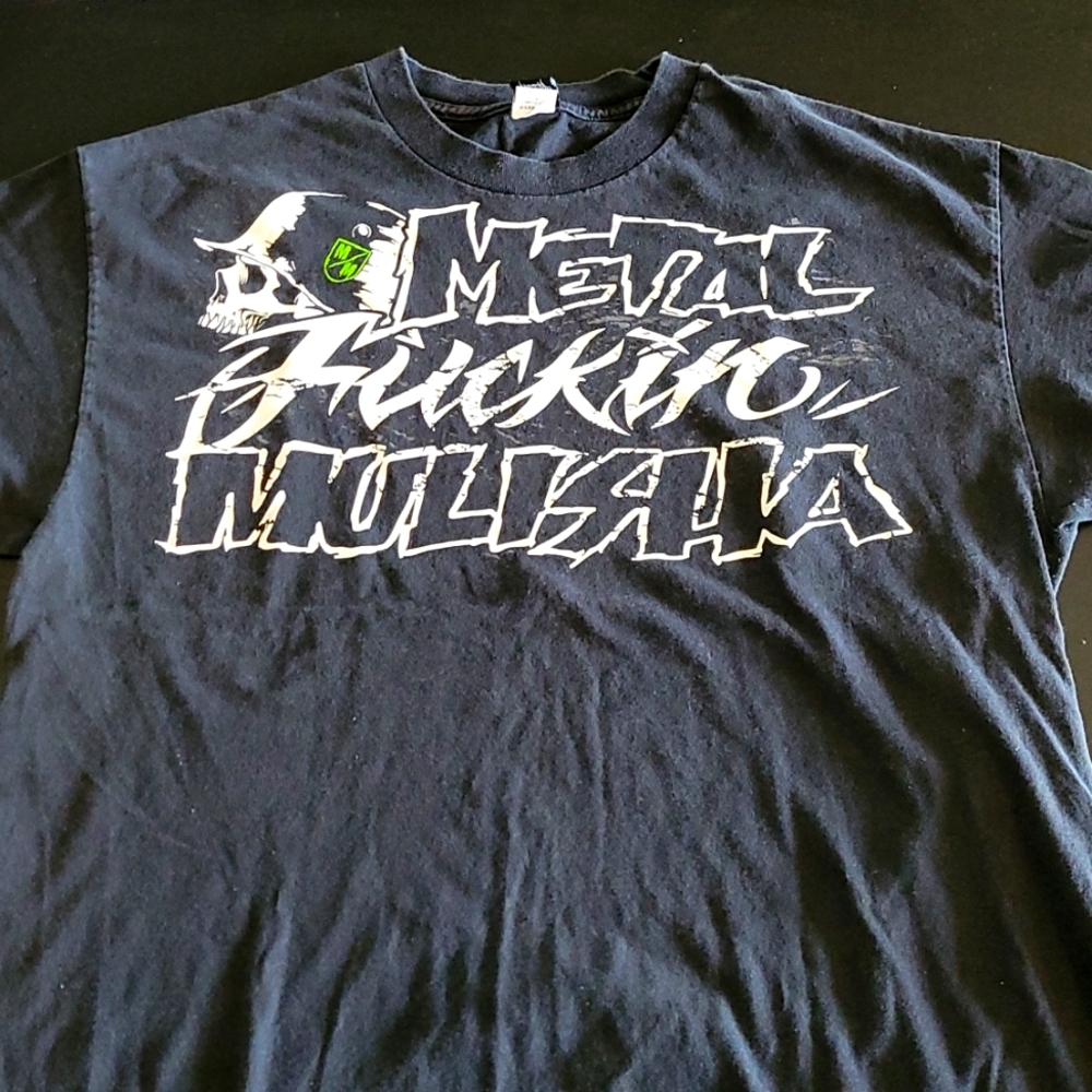 Vtg Metal F'N Mulishia  Logo T Shirt XL